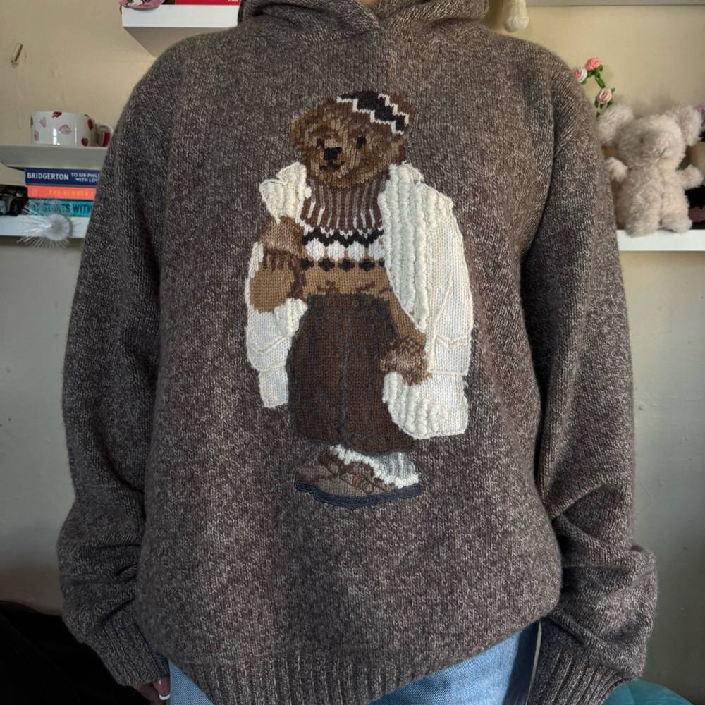 Ralph Lauren Polo Bear Wool Cashmere Hoodie
